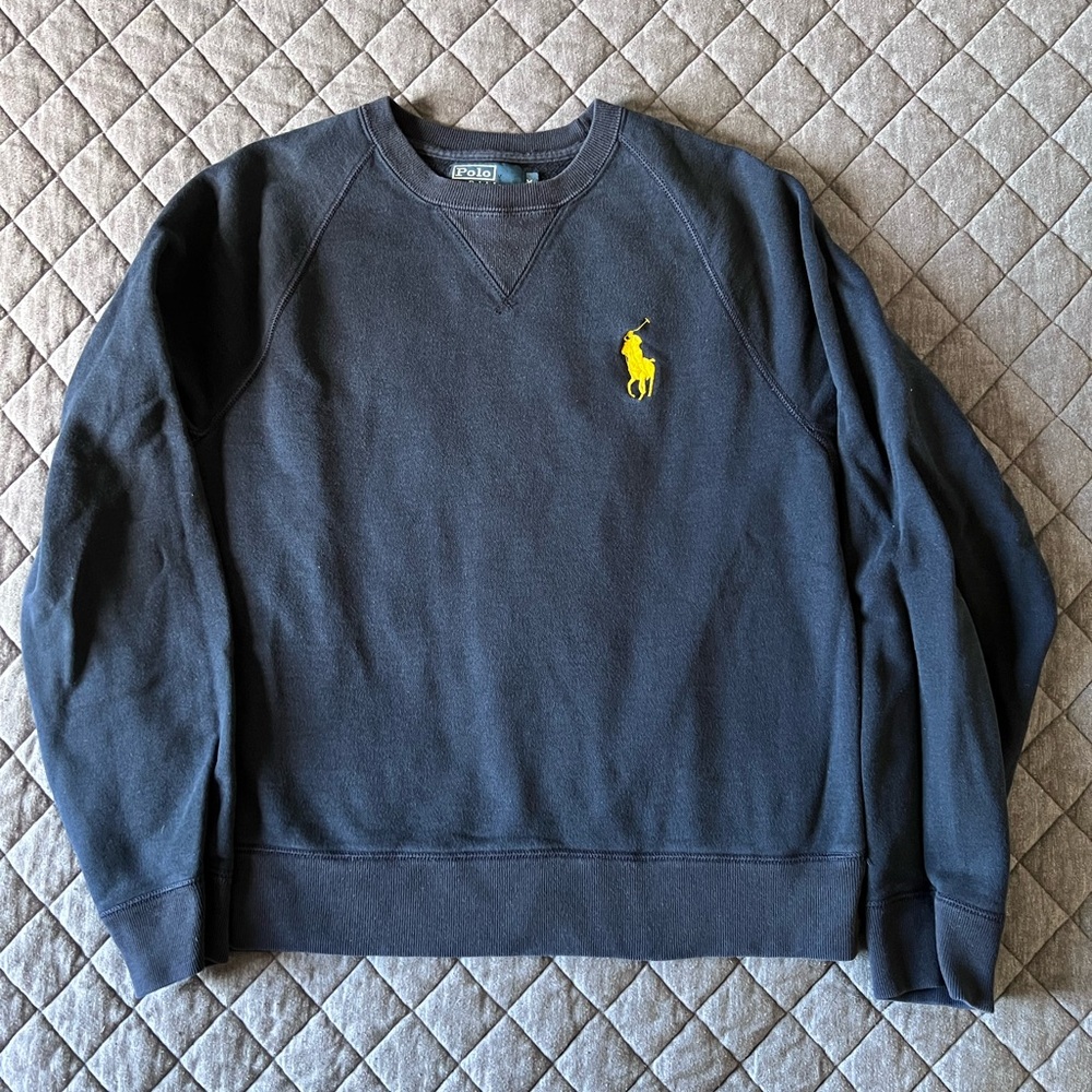 Polo by Ralph Lauren Men's Dark Blue Crewneck Sweatshirt